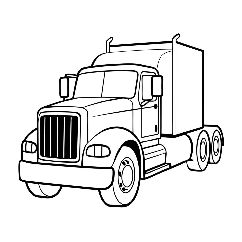 Realistic Truck Illustration vector