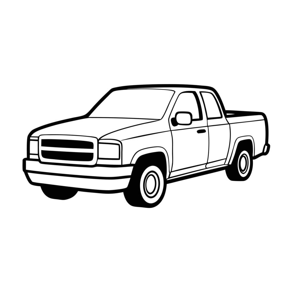 Realistic Truck Illustration vector