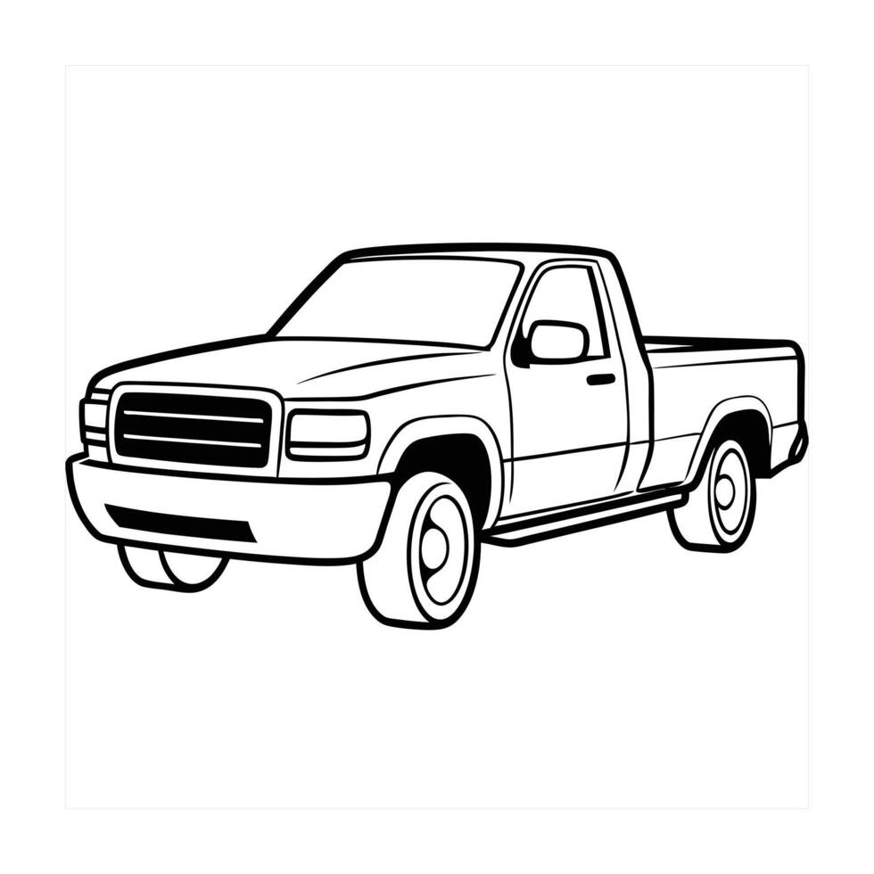 Realistic Truck Illustration vector