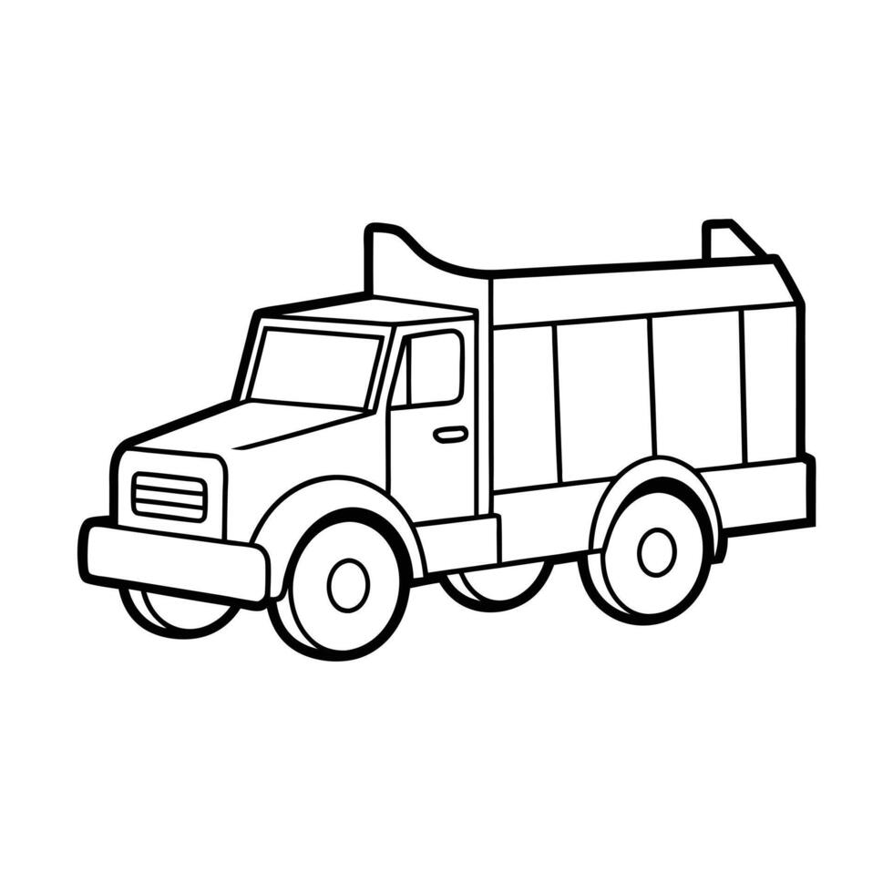 Realistic Truck Illustration vector