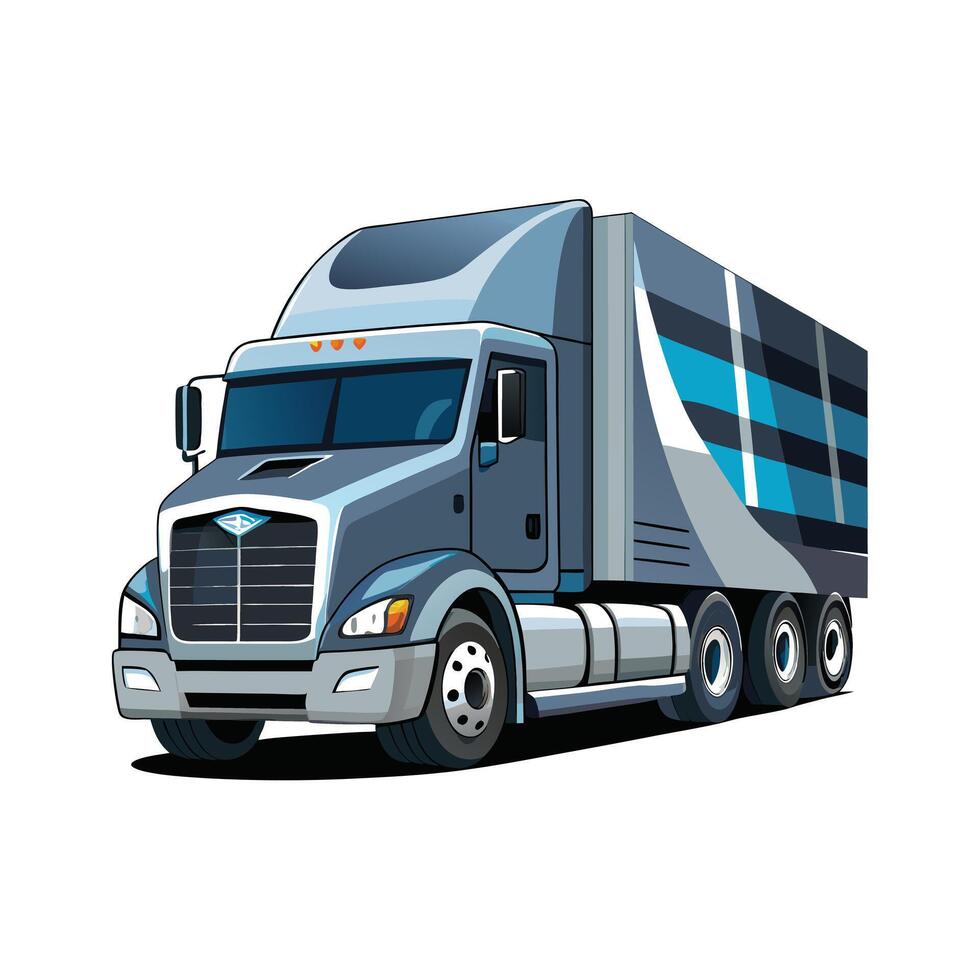 Realistic Truck Illustration vector