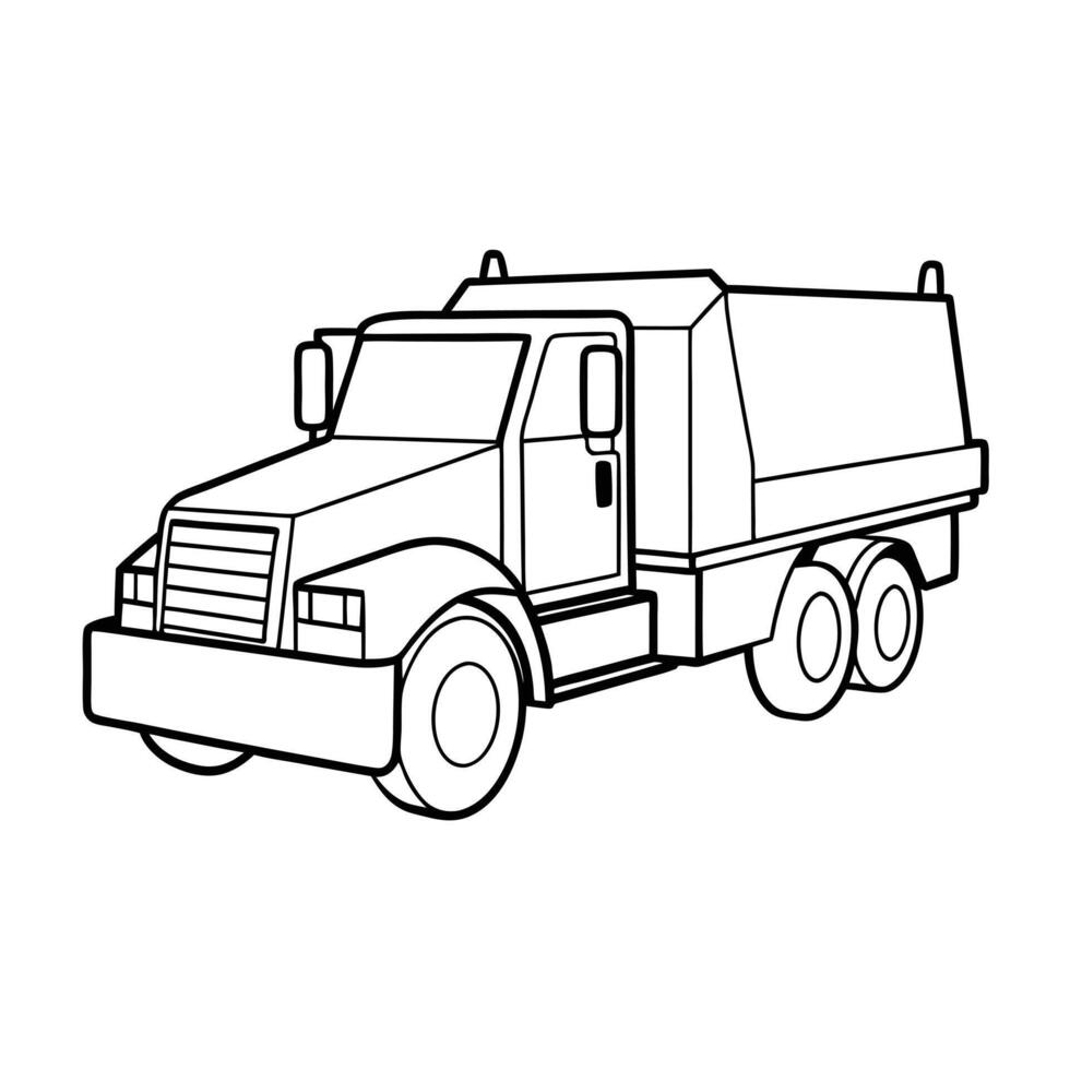 Realistic Truck Illustration vector