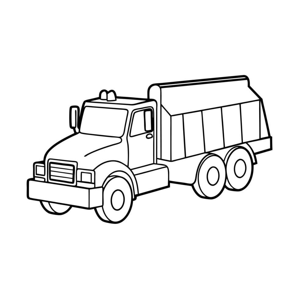 Realistic Truck Illustration vector