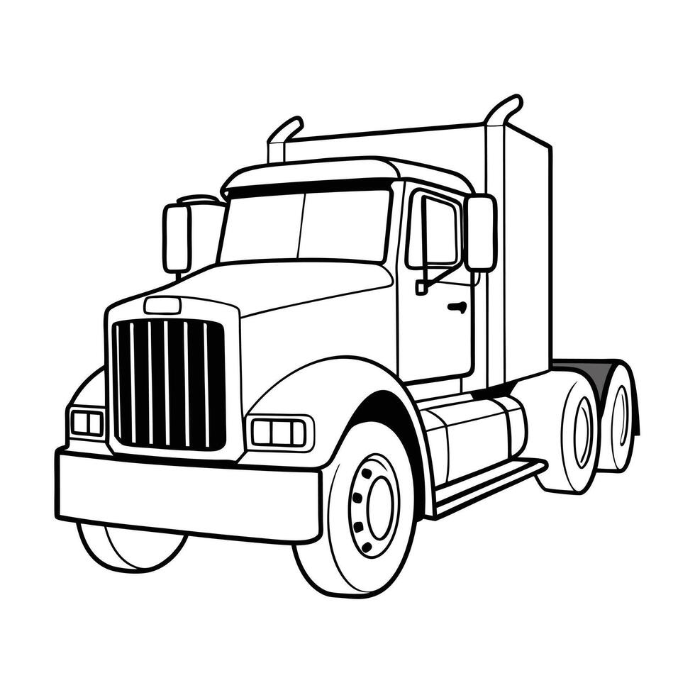 Realistic Truck Illustration vector