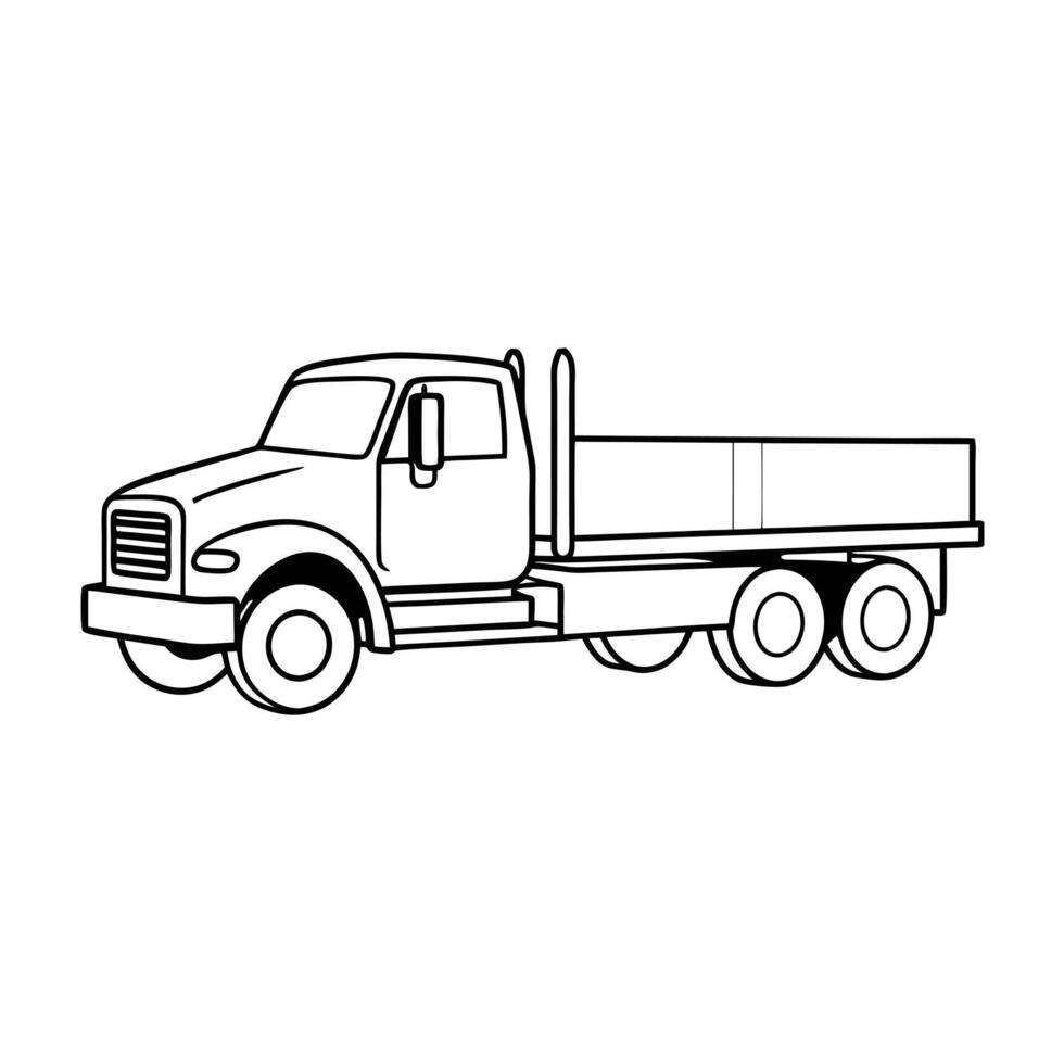 Realistic Truck Illustration vector