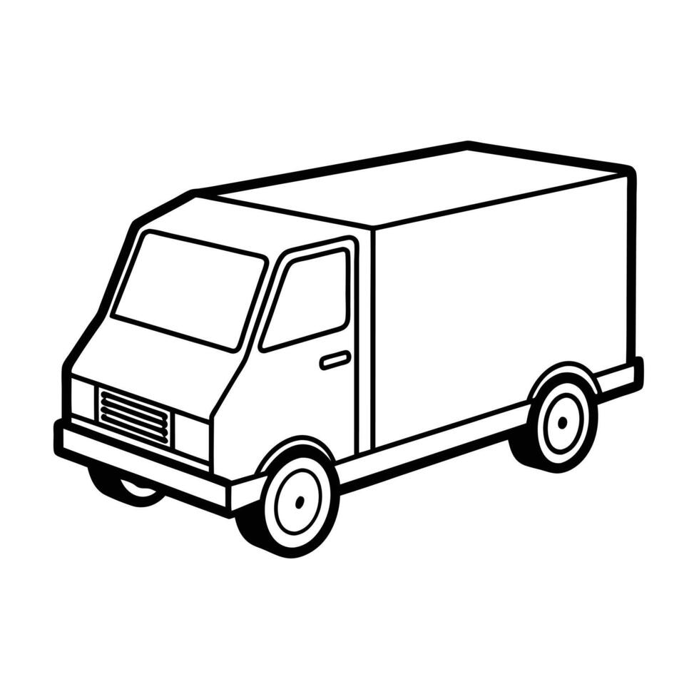 Realistic Truck Illustration vector