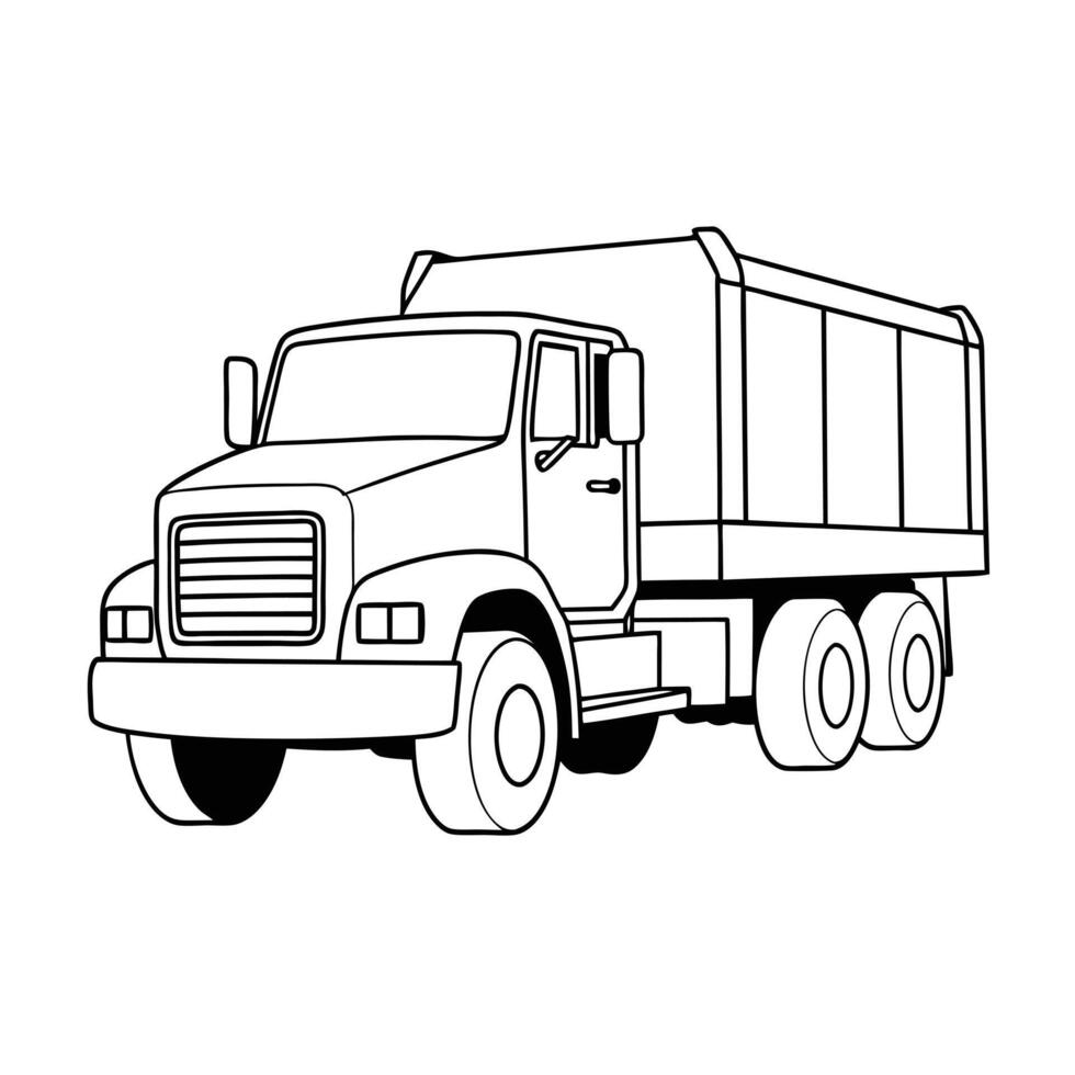 Realistic Truck Illustration vector