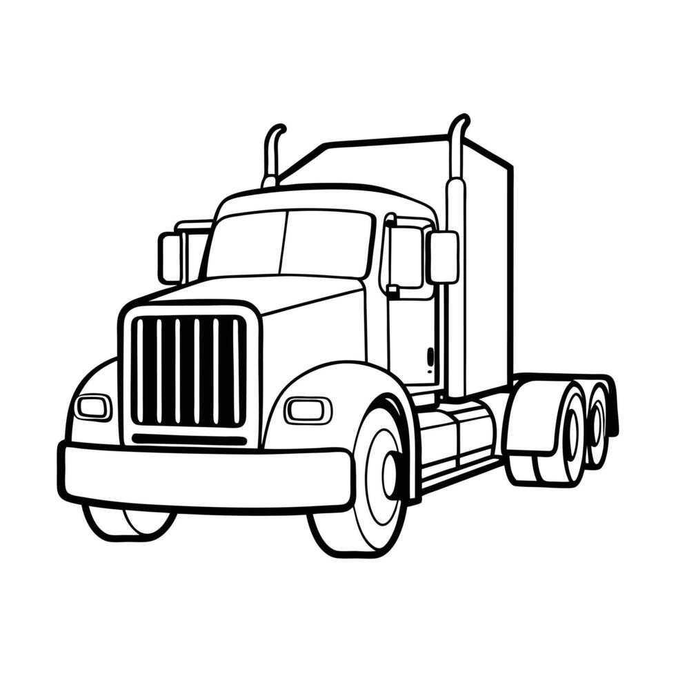 Realistic Truck Illustration vector