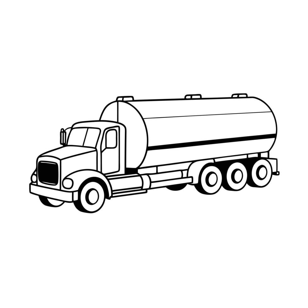 Realistic Truck Illustration vector