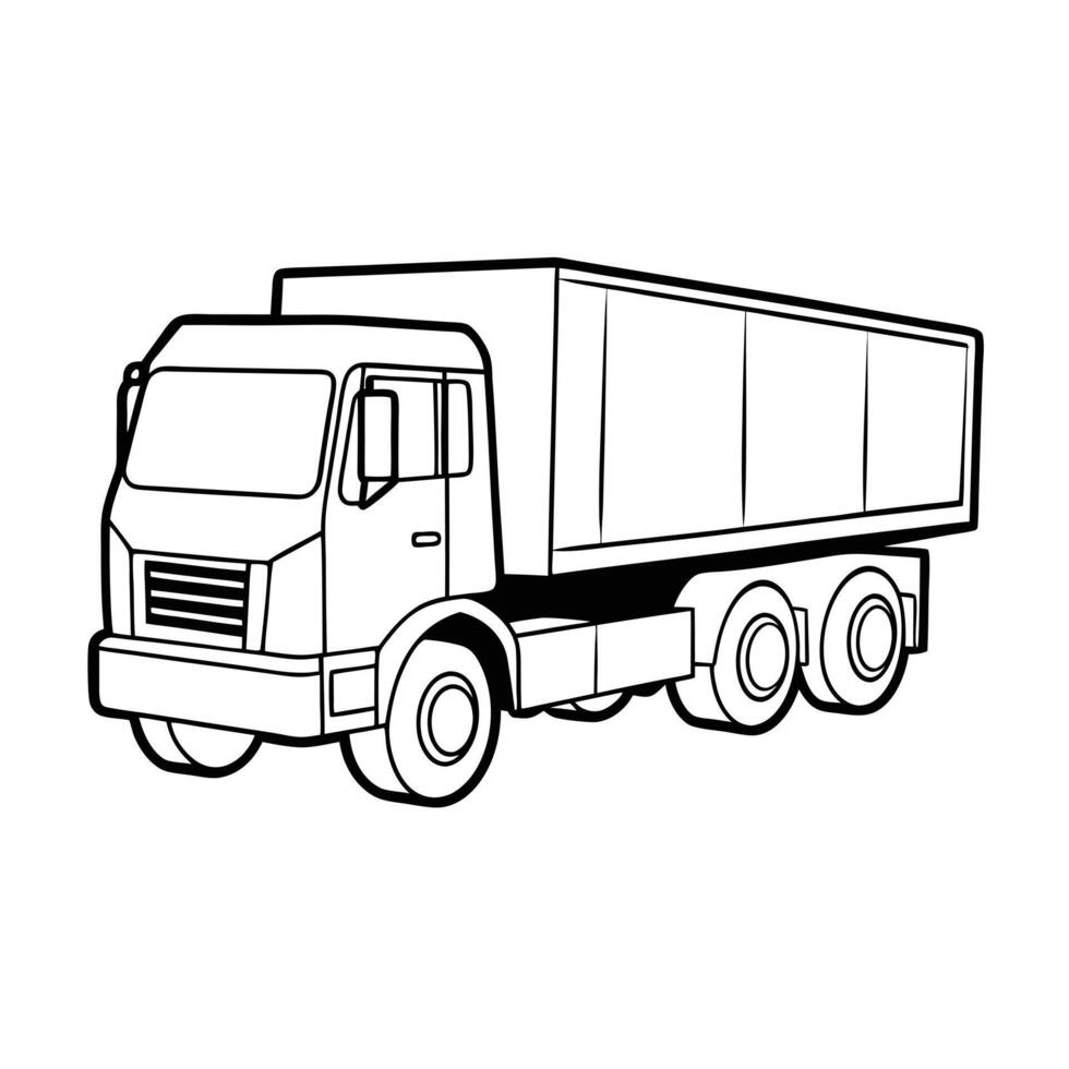 Realistic Truck Illustration vector