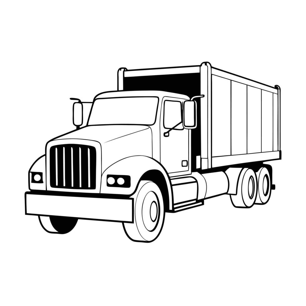 Realistic Truck Illustration vector