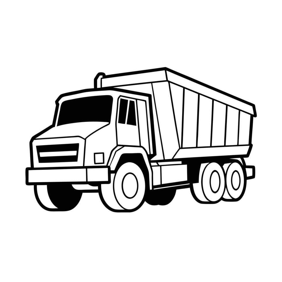 Realistic Truck Illustration vector