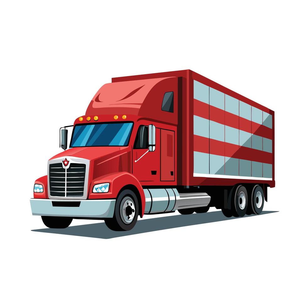 Realistic Truck Illustration vector