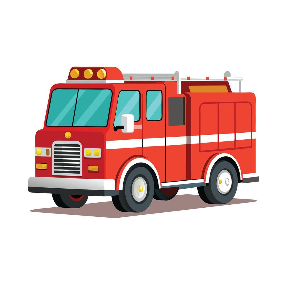 Realistic Truck Illustration vector