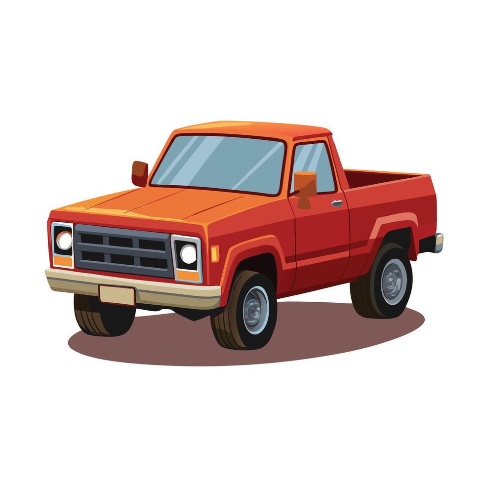Realistic Truck Illustration vector