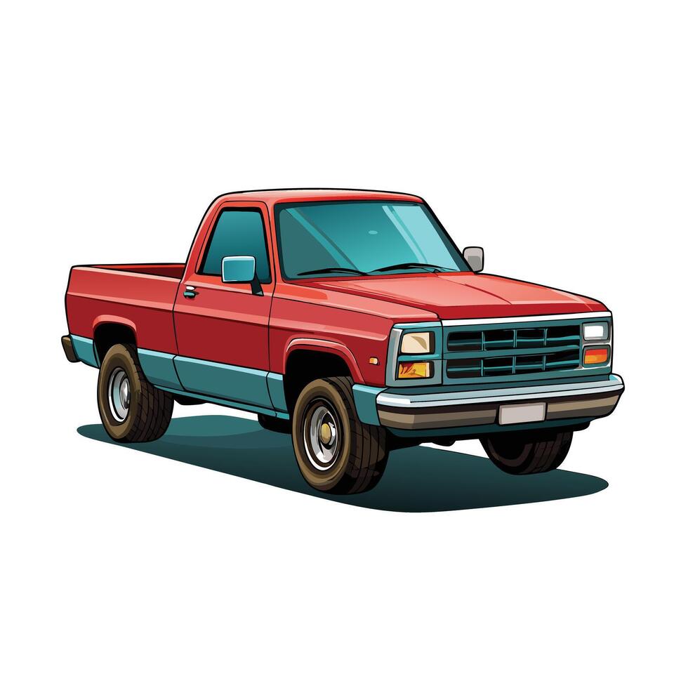 Realistic Truck Illustration vector