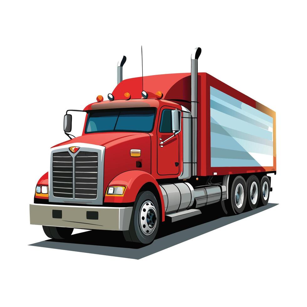 Realistic Truck Illustration vector
