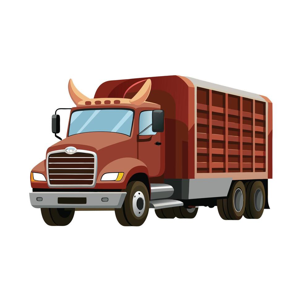 Realistic Truck Illustration vector