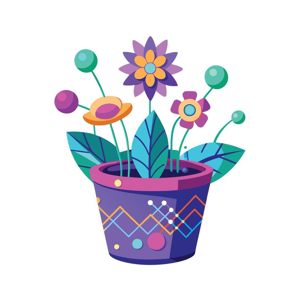 Flowerpot Houseplant Illustration vector