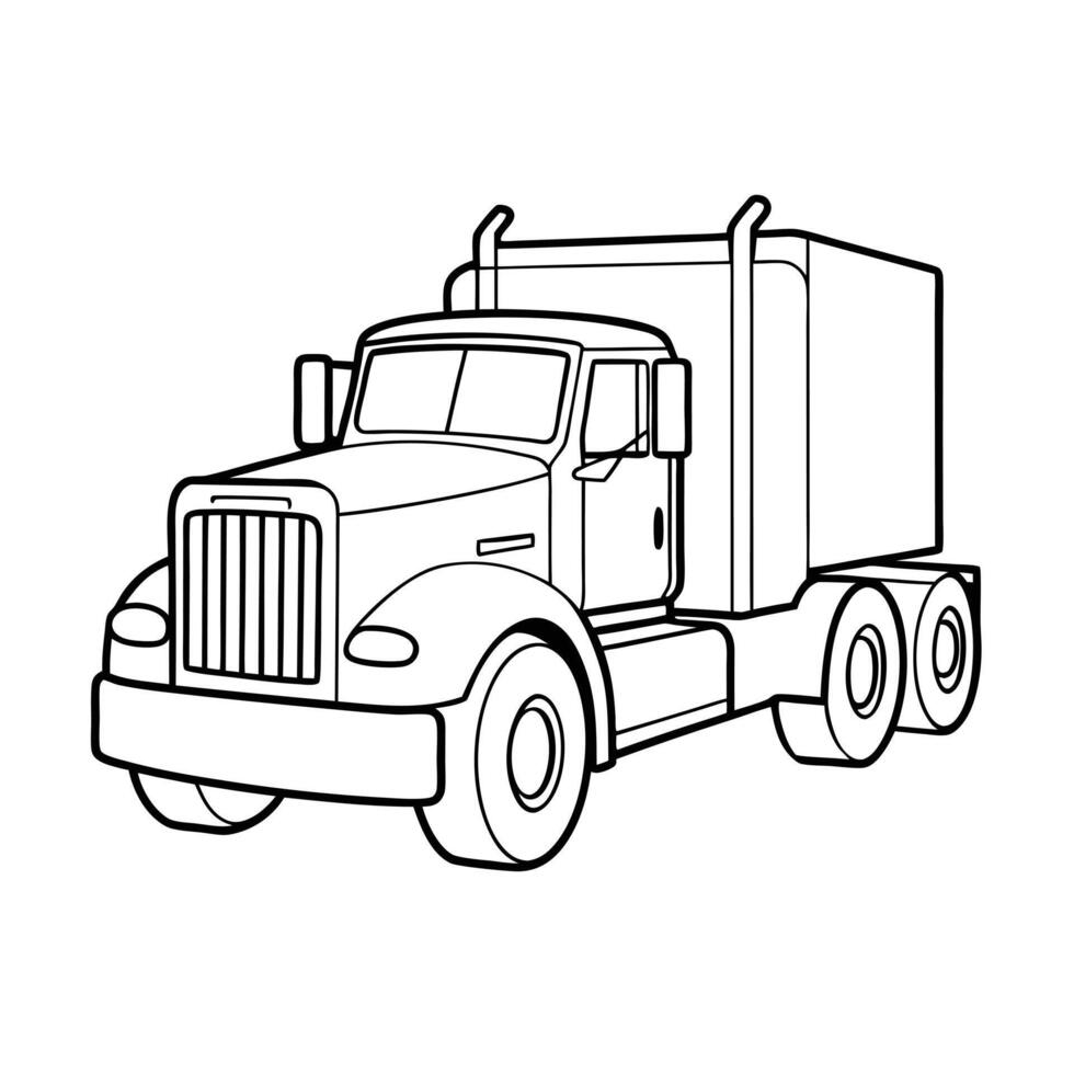 Realistic Truck Illustration vector