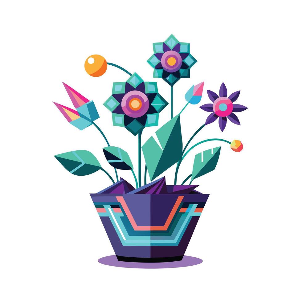 Flowerpot Houseplant Illustration vector