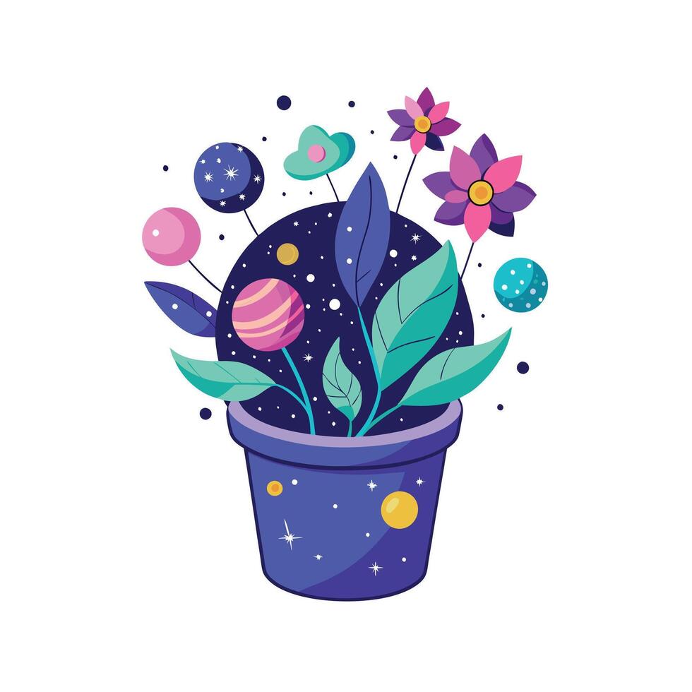Flowerpot Houseplant Illustration vector