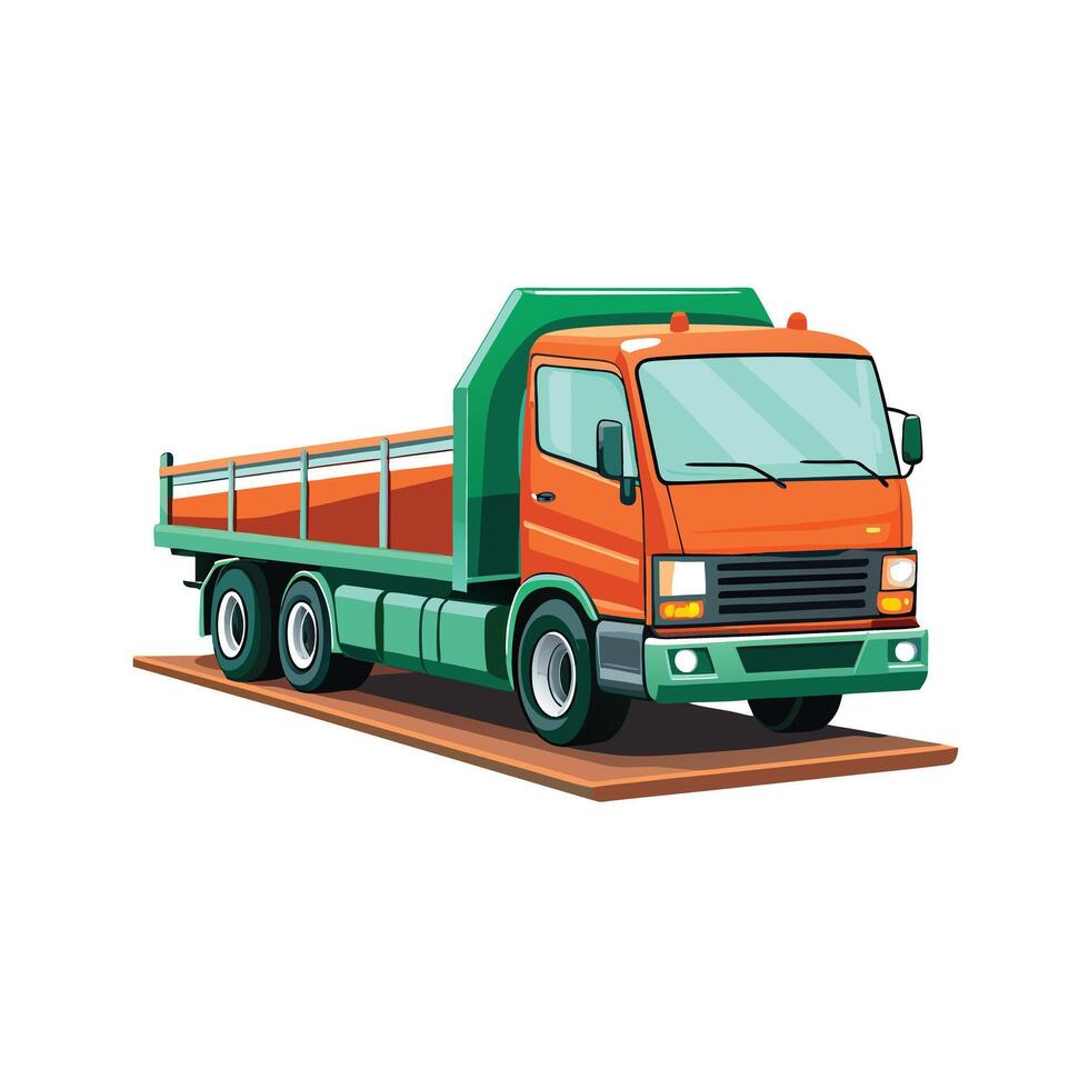 Realistic Truck Illustration vector