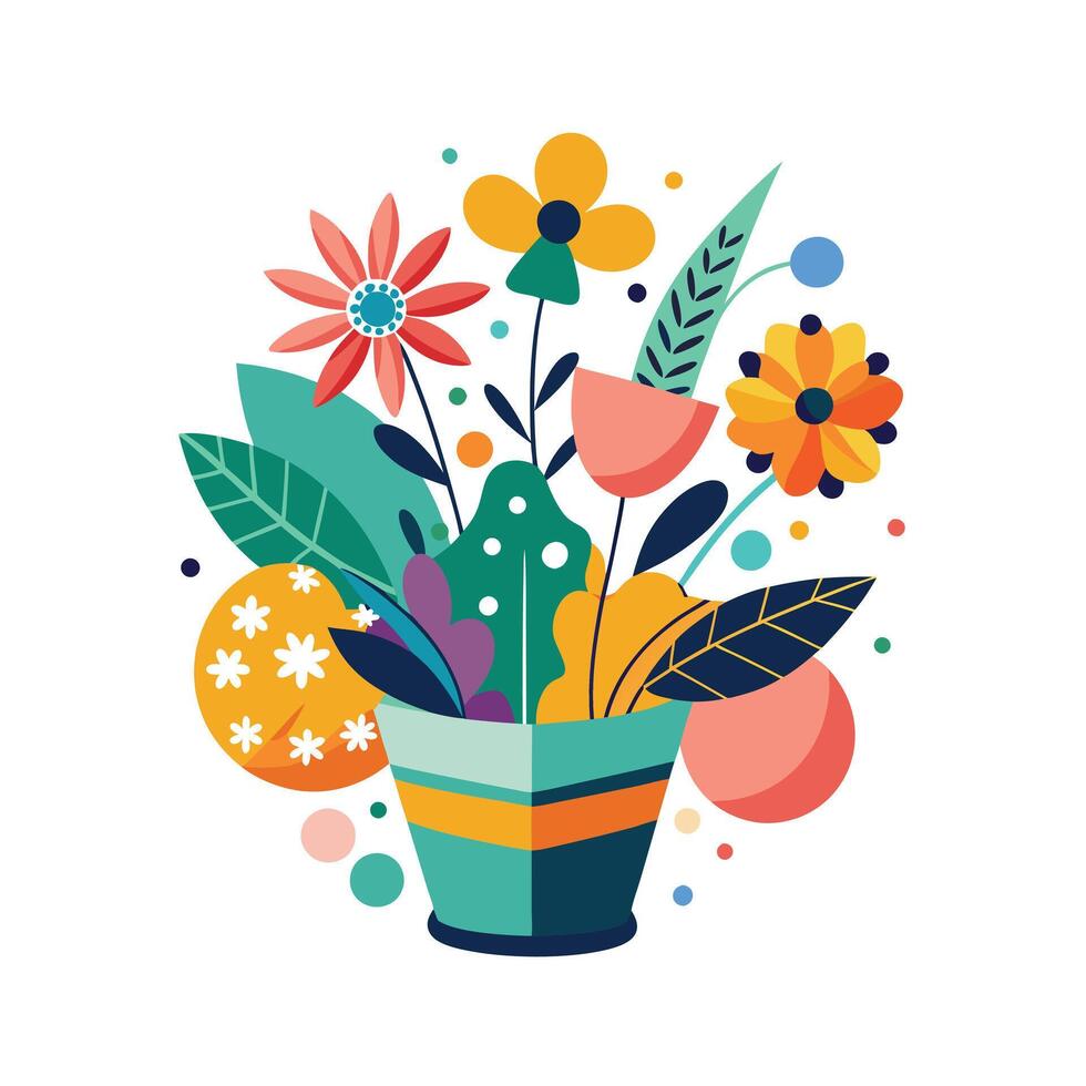 Flowerpot Houseplant Illustration vector