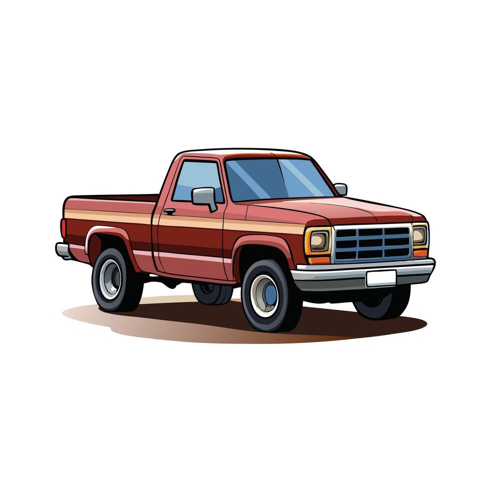 Realistic Truck Illustration vector