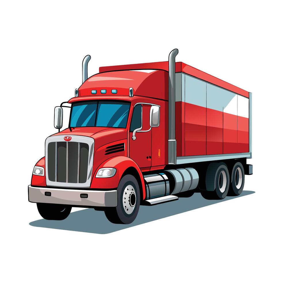 Realistic Truck Illustration vector