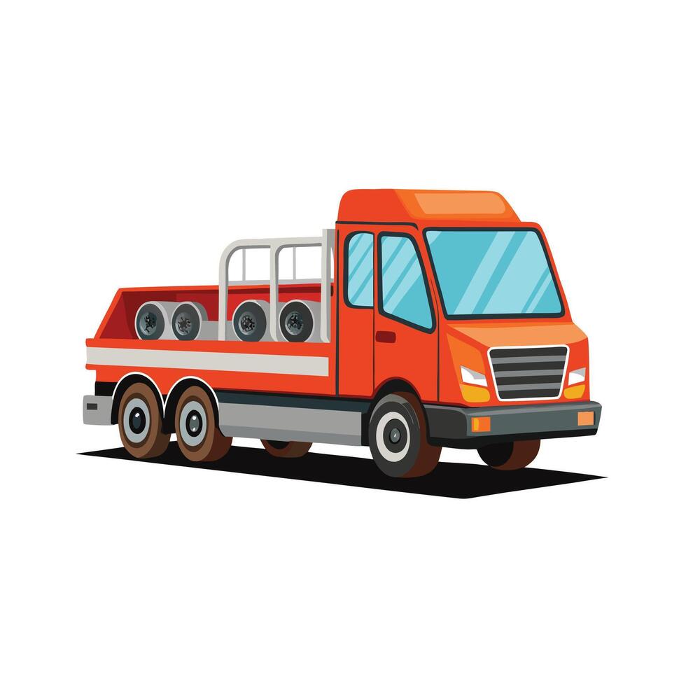Realistic Truck Illustration vector