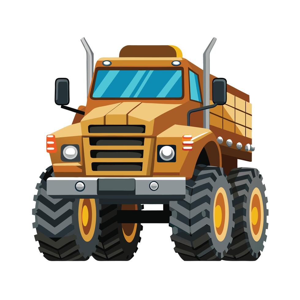 Realistic Truck Illustration vector