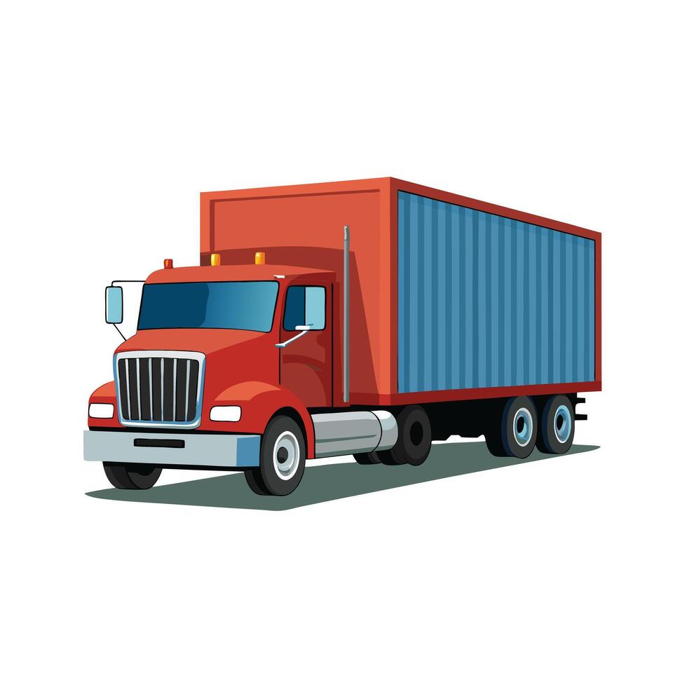 Realistic Truck Illustration vector