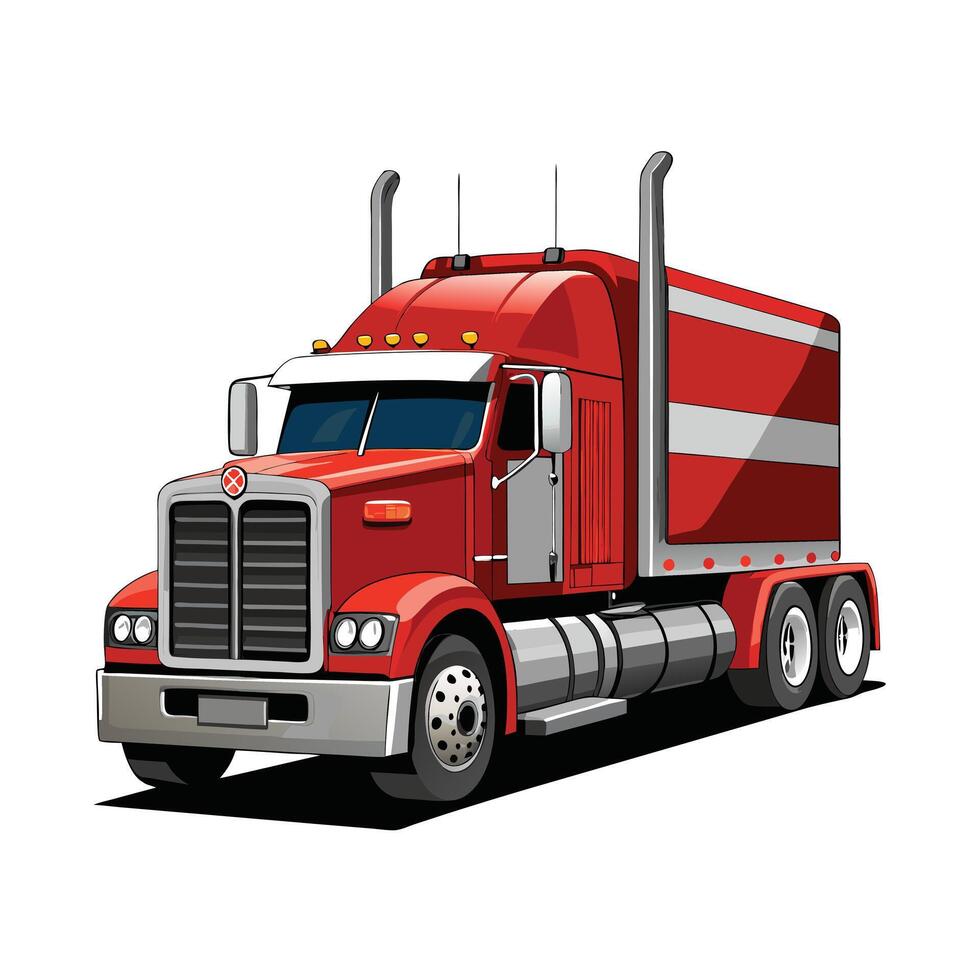 Realistic Truck Illustration vector