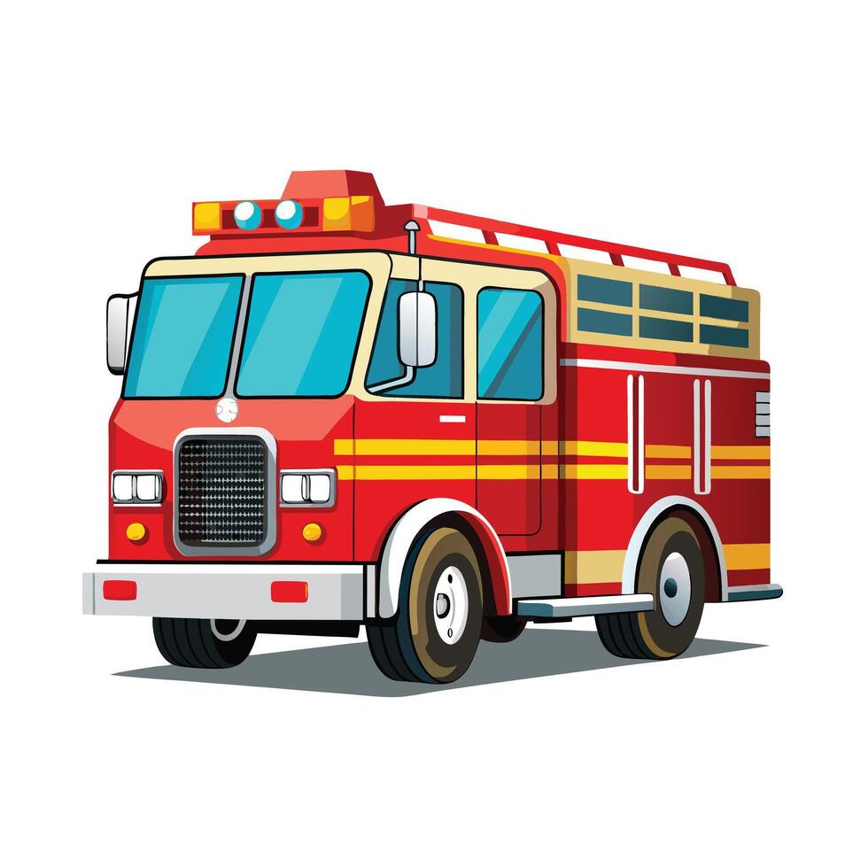 Realistic Truck Illustration vector