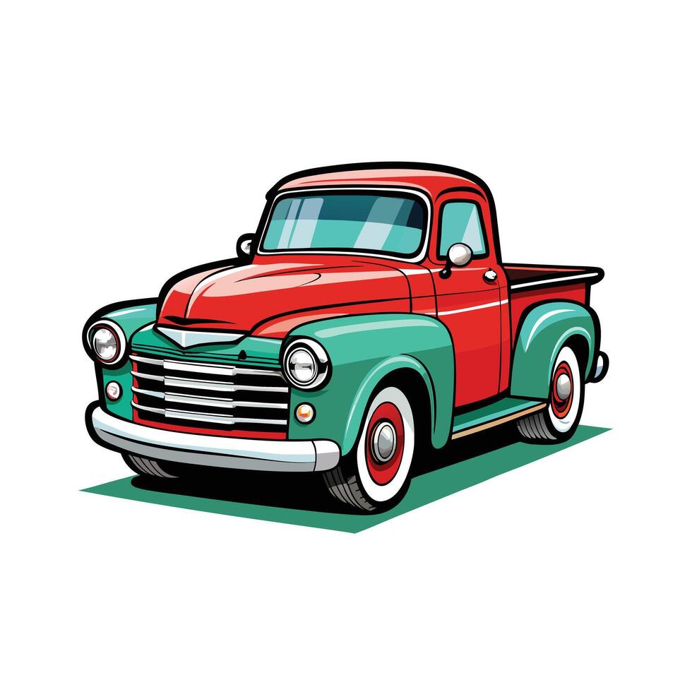 Realistic Truck Illustration vector
