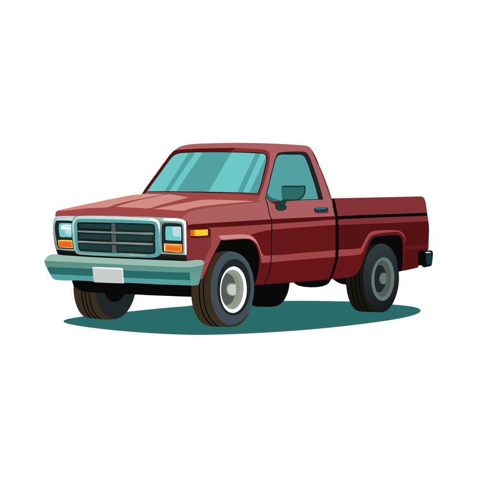 Realistic Truck Illustration vector