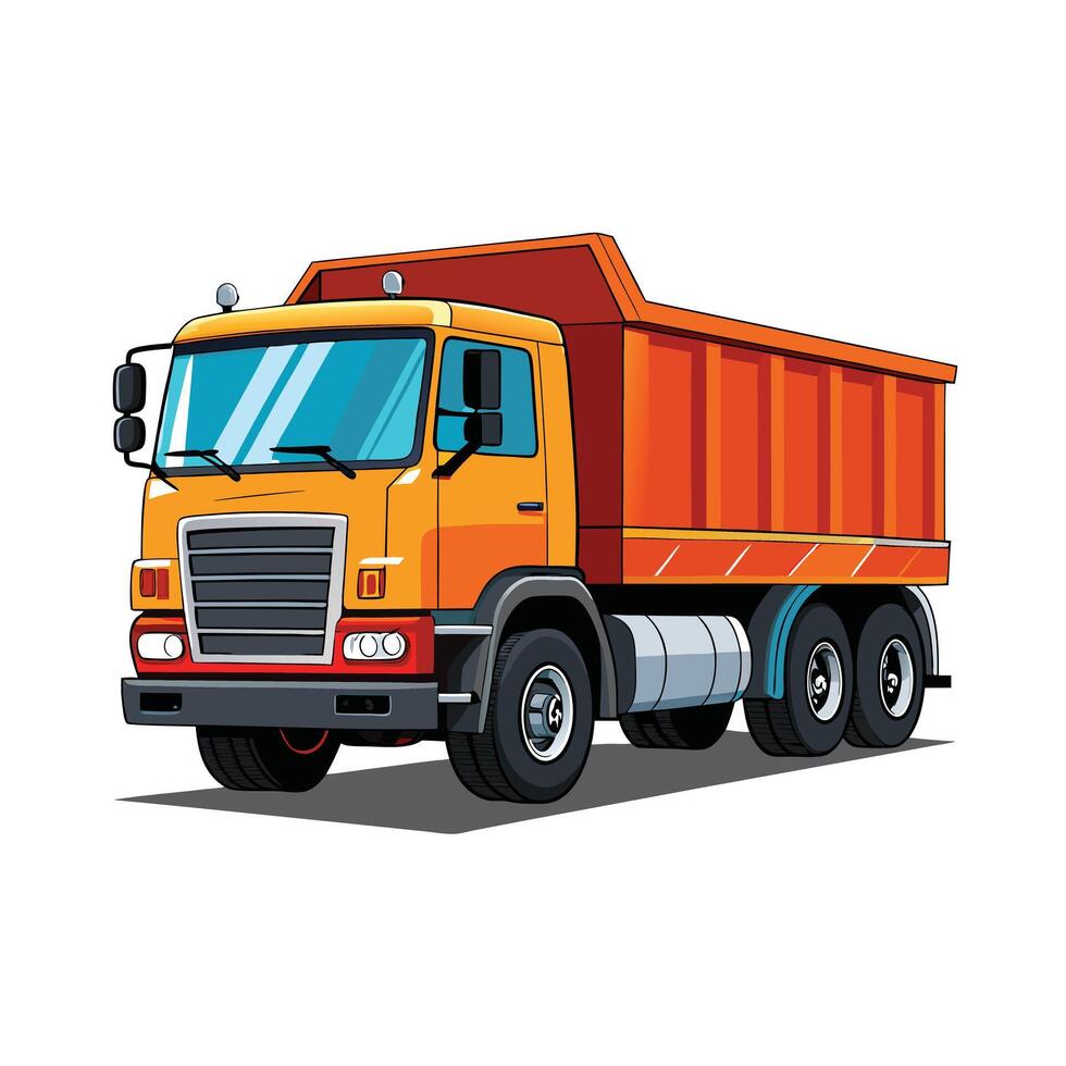Realistic Truck Illustration vector