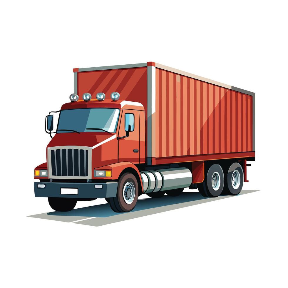 Realistic Truck Illustration vector