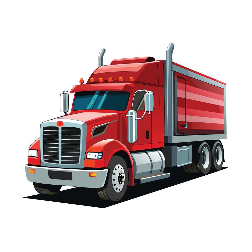 Realistic Truck Illustration vector