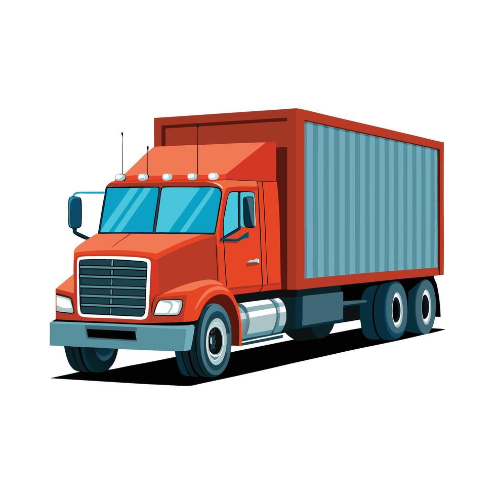Realistic Truck Illustration vector