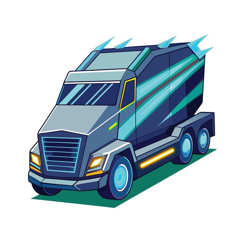 Realistic Truck Illustration vector