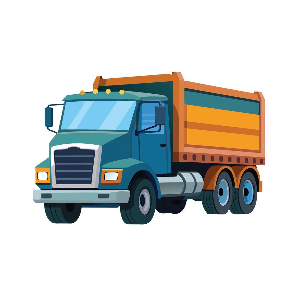 Realistic Truck Illustration vector