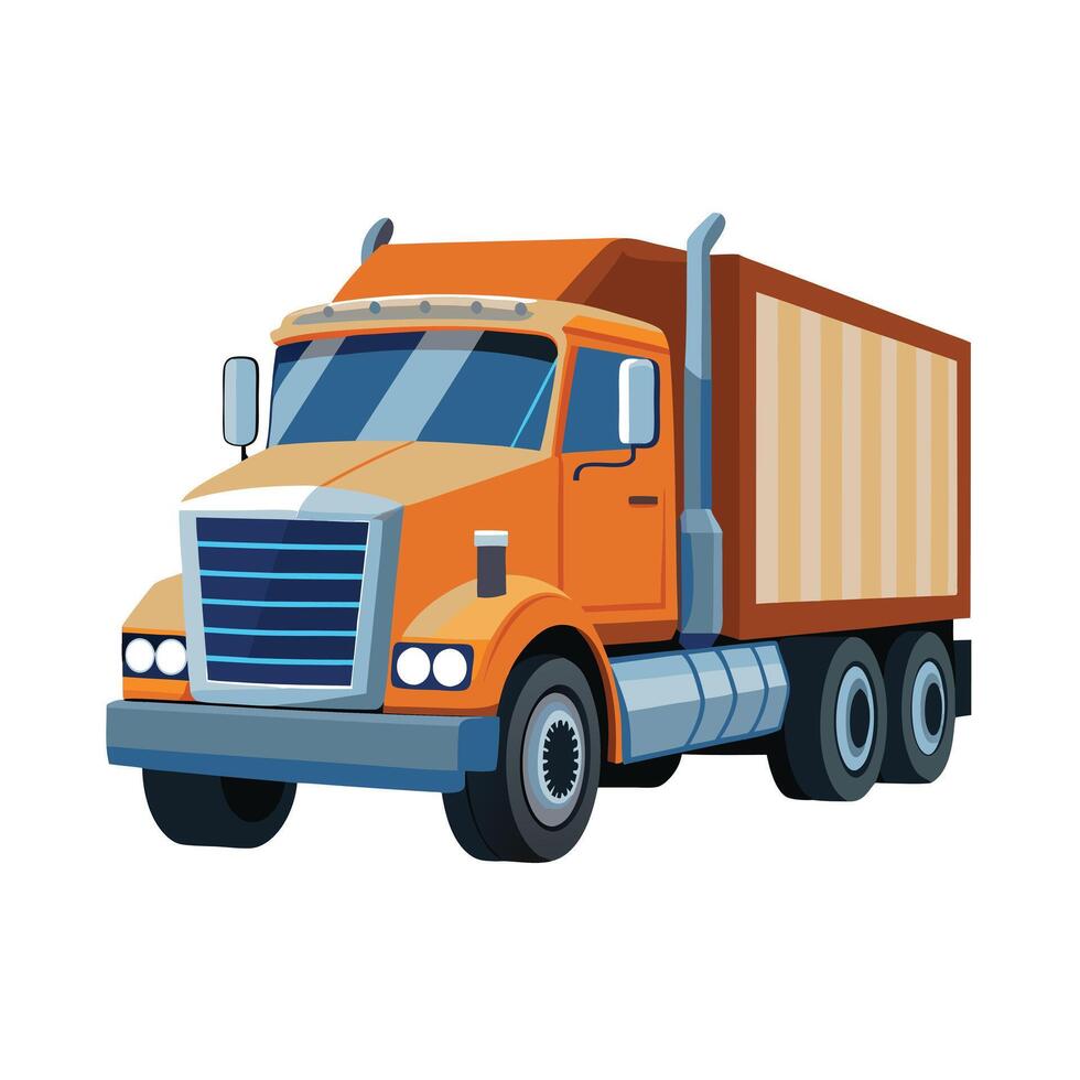 Realistic Truck Illustration vector