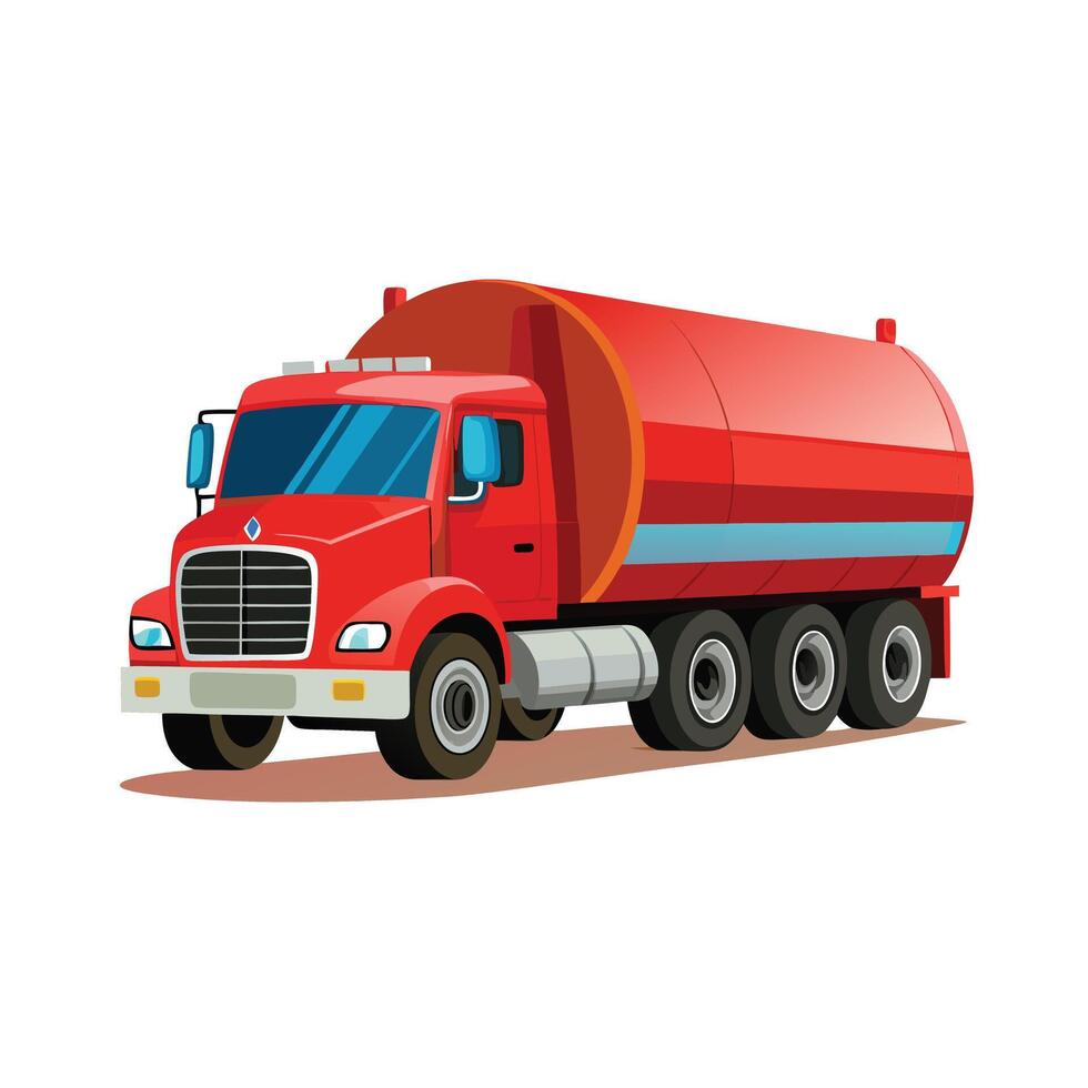 Realistic Truck Illustration vector
