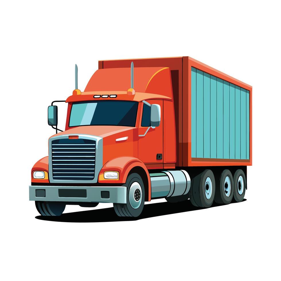 Realistic Truck Illustration vector