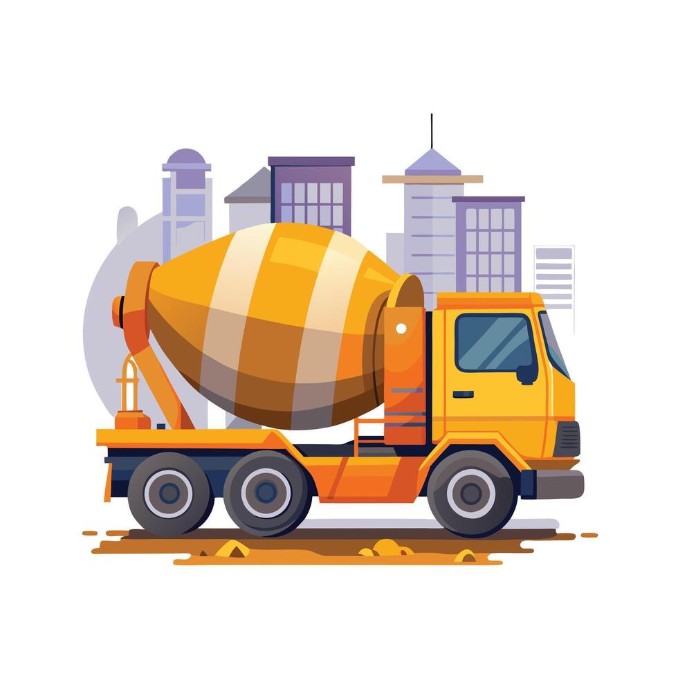 Realistic Truck Illustration vector