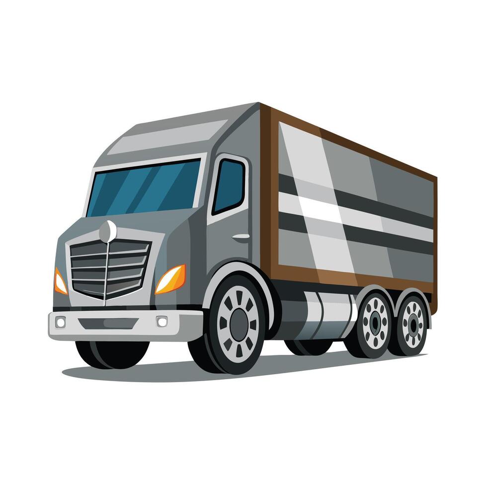 Realistic Truck Illustration vector