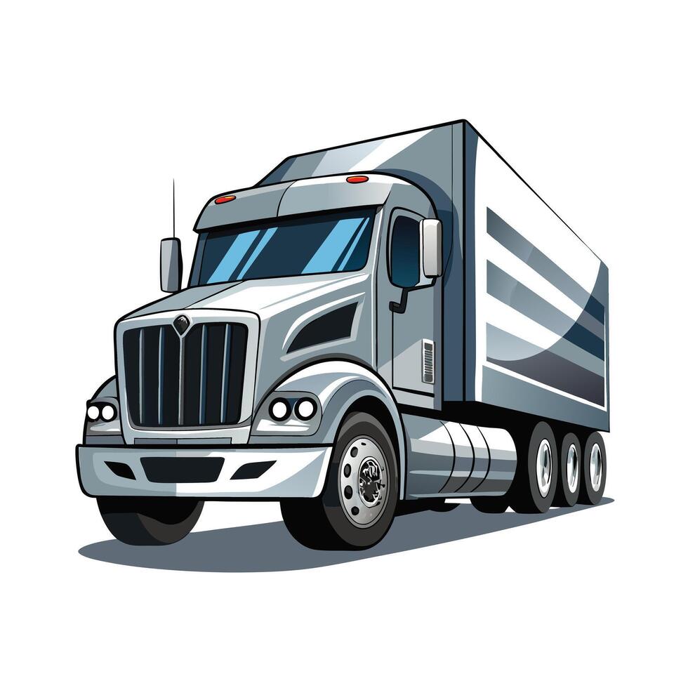 Realistic Truck Illustration vector