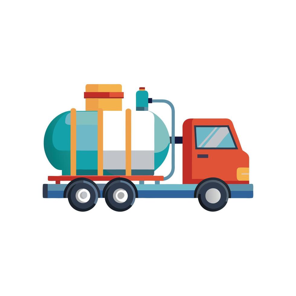 Realistic Truck Illustration vector